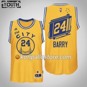 Golden State Warriors Rick Barry 24 Nike 2019-2020 Hardwood Classics Lasten Pelipaidat Swingman